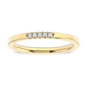 14K Gold Petite Stackable Diamond Ring